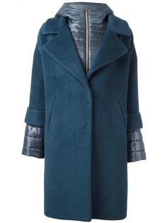 layered zipped coat Herno