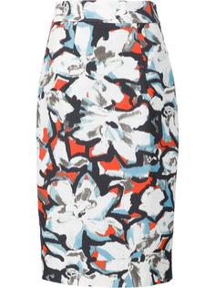 floral print pencil skirt Milly