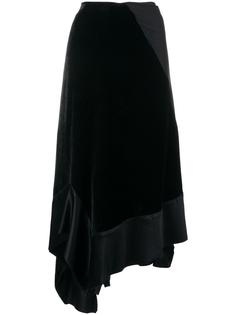 velvet draped asymmetric skirt Wunderkind