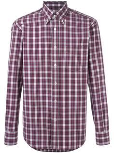 slim-fit checked shirt Canali