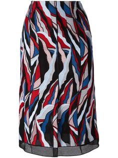 abstract print straight skirt Emilio Pucci