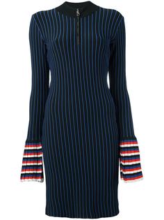 zipped neck striped dress Emilio Pucci