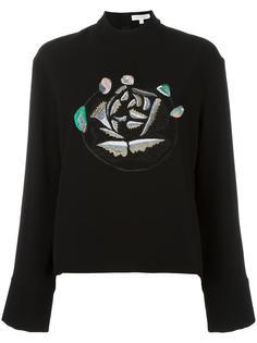 embroidered detail sweatshirt  J.W.Anderson