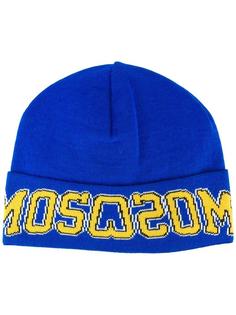 шапка с логотипом Moschino