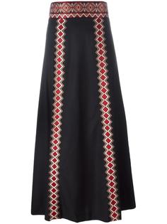 embroidered geometric detailing skirt Vilshenko