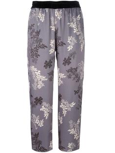 floral print striped trousers Forte Forte