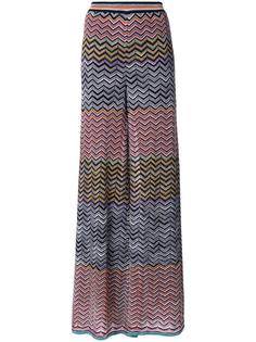 брюки палаццо с узором зигзаг Missoni