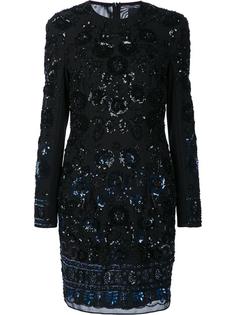 sequined lace overlay fitted dress Needle &amp; Thread