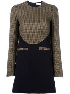 houndstooth contrast pattern dress Courrèges