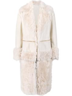 fur panel coat  Prabal Gurung