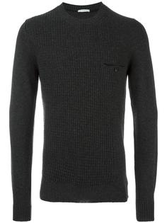 contrast cable knit jumper Paolo Pecora