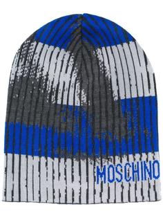 шапка с ээфектом "тромплей" Moschino