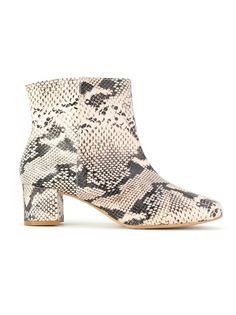 animal print ankle boots Manolita