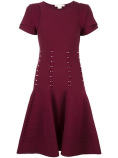 layered shortsleeved flared dress Antonio Berardi