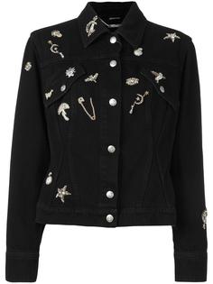 декорированная джинсовая куртка  Alexander McQueen