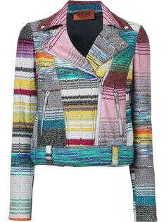 байкерская куртка на молнии Missoni