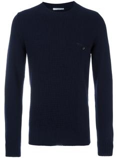 contrast cable knit jumper Paolo Pecora