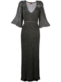 deep V-neck long dress Missoni