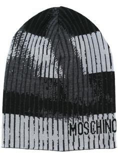 шапка с эффектом "тромплей" Moschino