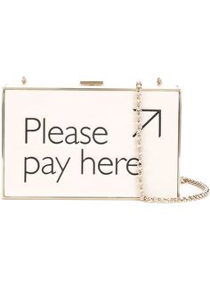 клатч-футляр 'Please Pay Here'  Anya Hindmarch