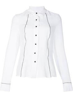 contrast pipping shirt  Carolina Herrera