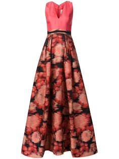 платье c V-образным вырезом  Carolina Herrera