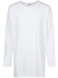 slit hem longsleeved T-shirt monkey time