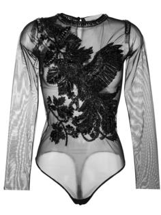 floral applique bodysuit Amen