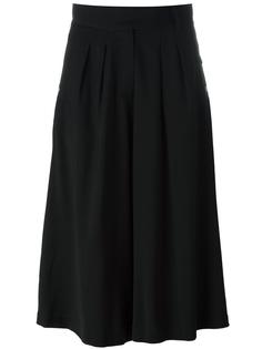 pleated detailing cropped trousers Maison Kitsuné