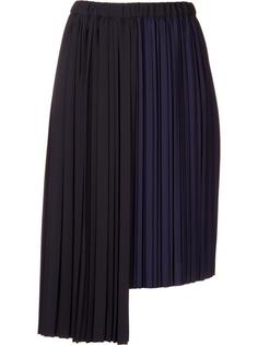 asymmetric pleated skirt Astraet