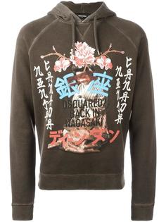 geisha print hoodie Dsquared2