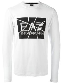logo print slim-fit sweatshirt Ea7 Emporio Armani