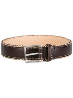 rainbow stripe buckle belt Paul Smith