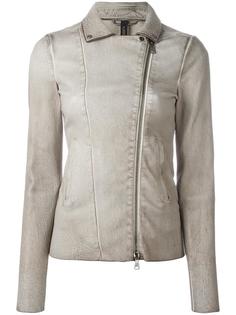 zip up biker jacket Giorgio Brato