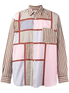 patchwork gingham check shirt Comme Des Garçons Vintage