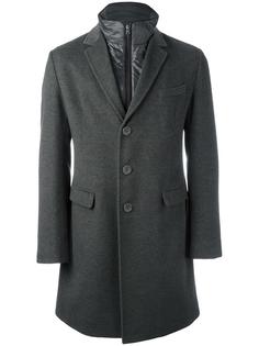 single breasted coat Herno