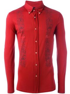 hand writing printed shirt Jean Paul Gaultier Vintage