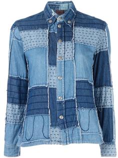 patchwork denim shirt Jean Paul Gaultier Vintage