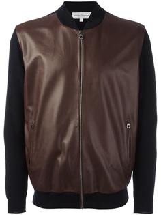 leather front bomber jacket  Salvatore Ferragamo