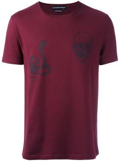 snake and skull print T-shirt Alexander McQueen