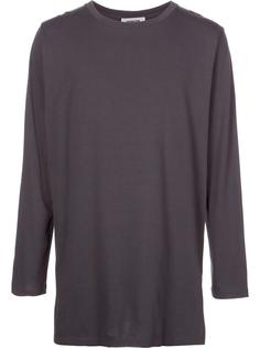 slit hem longsleeved T-shirt monkey time