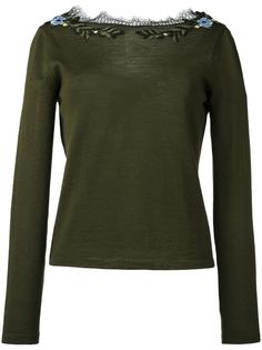 embroidered collar blouse Alberta Ferretti