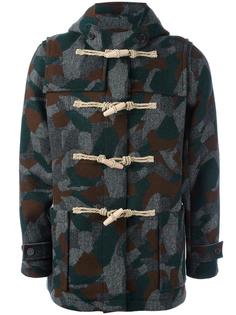 camouflage duffle coat Maison Kitsuné