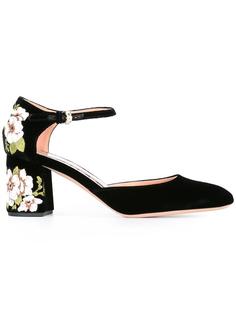 floral embroidery pumps Rochas