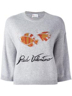 джемпер с нашивками Red Valentino