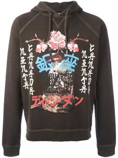 geisha print hoodie Dsquared2