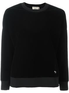 velvet effect sweatshirt Maison Kitsuné