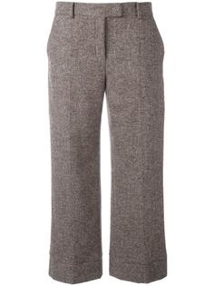 tweed wide-leg cropped trousers Agnona