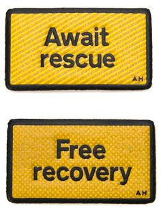 набор кожаных нашивок 'Free Recovery'  Anya Hindmarch