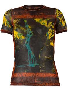 waterfall print sheer T-shirt Jean Paul Gaultier Vintage